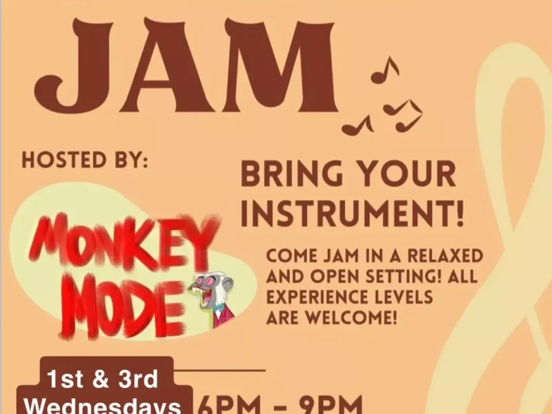 Open Jam with Monkey Mode at Bunk+Brew on June 18, 2025 at 6:00pm